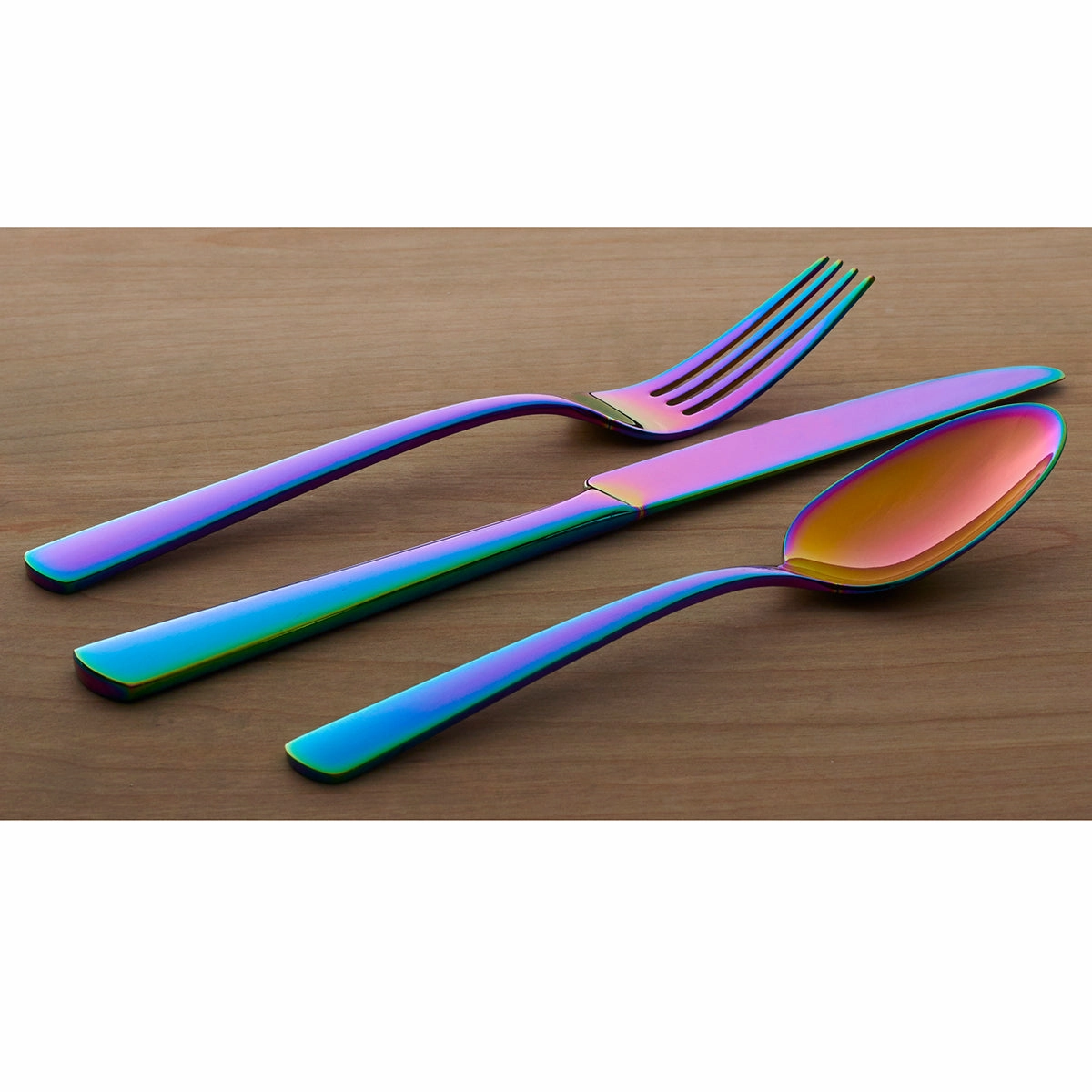 Aptitude Iridescent Mirror 23 Piece Flatware Set