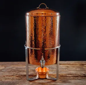 Arcadia Copper Beverage Urn for hot or cold service shower curtain, waterproof liner