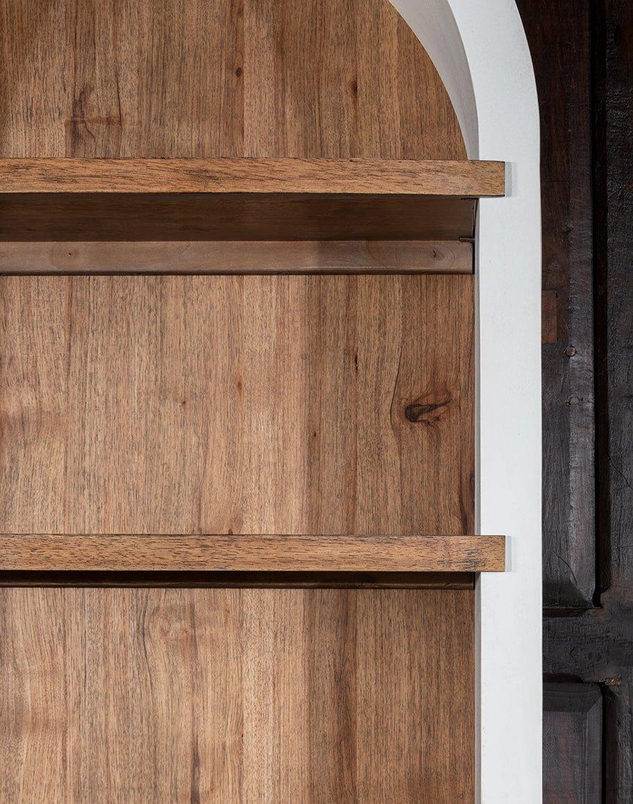 Arched Hickory Bookcase
