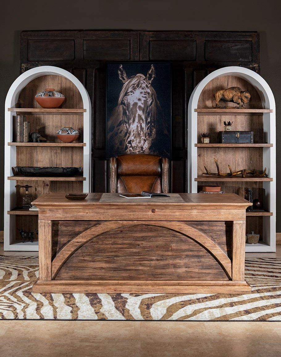 Arched Hickory Bookcase