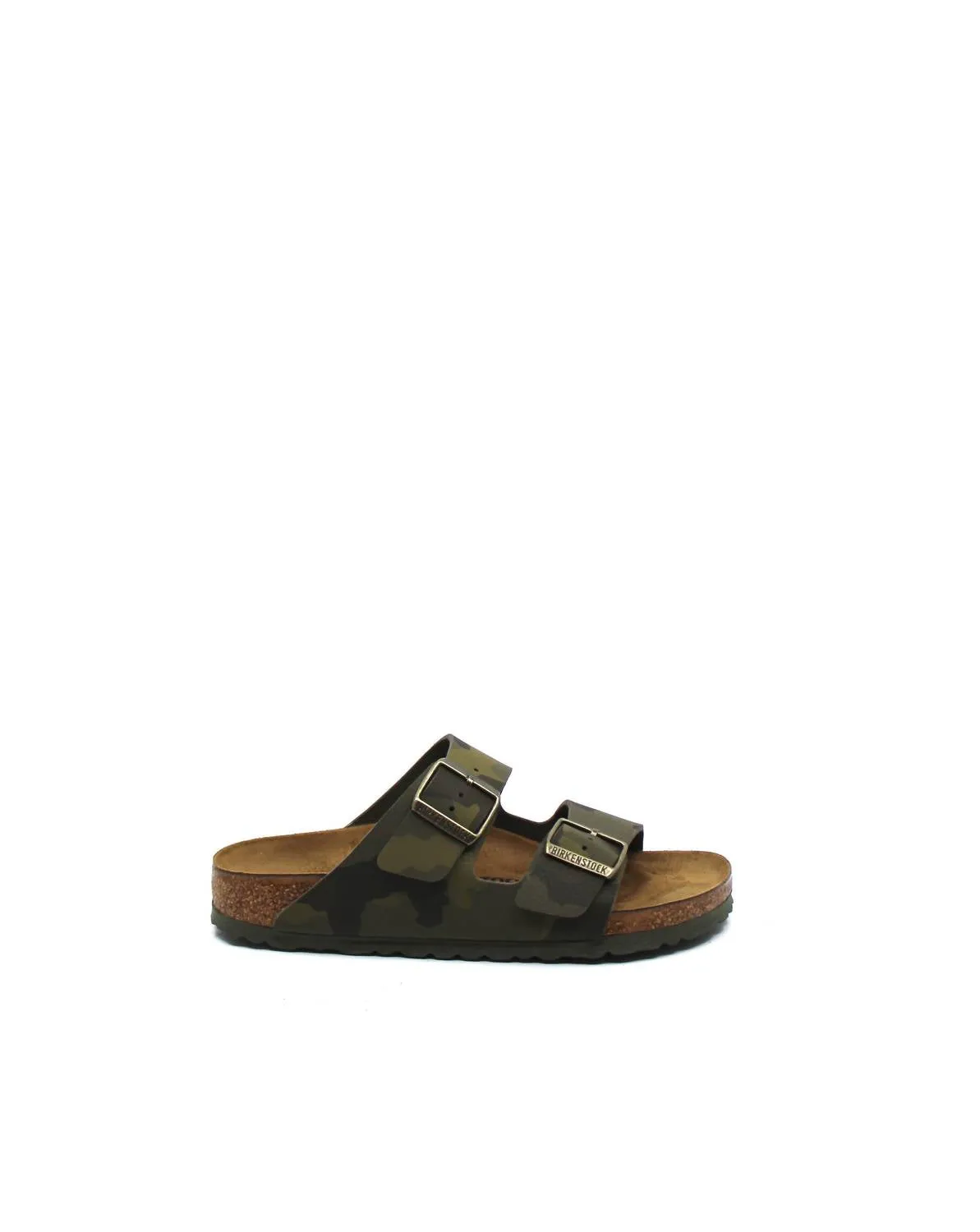 Arizona Birko-Flor Sandal (Narrow) In Camo Desert Khaki