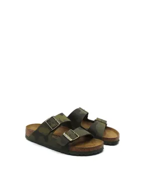 Arizona Birko-Flor Sandal (Narrow) In Camo Desert Khaki