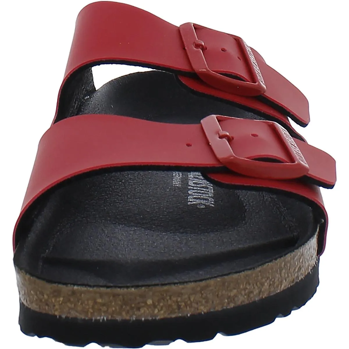 Arizona BS Womens Faux Leather Vegan Slide Sandals