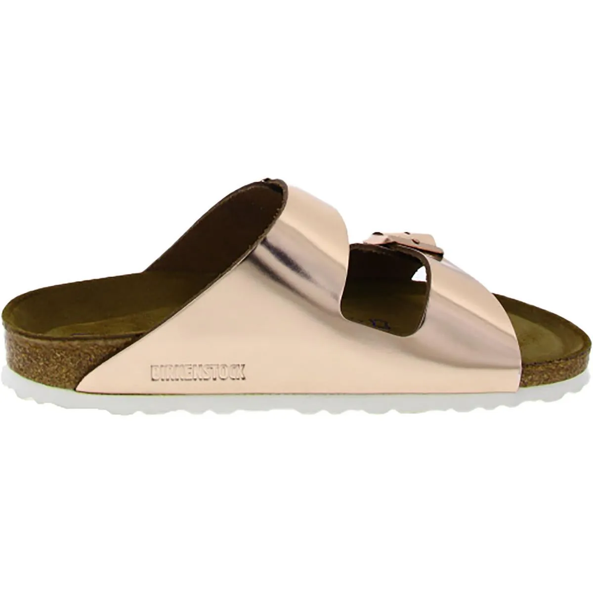 Arizona Bs Womens Leather Slides Flatform Sandals
