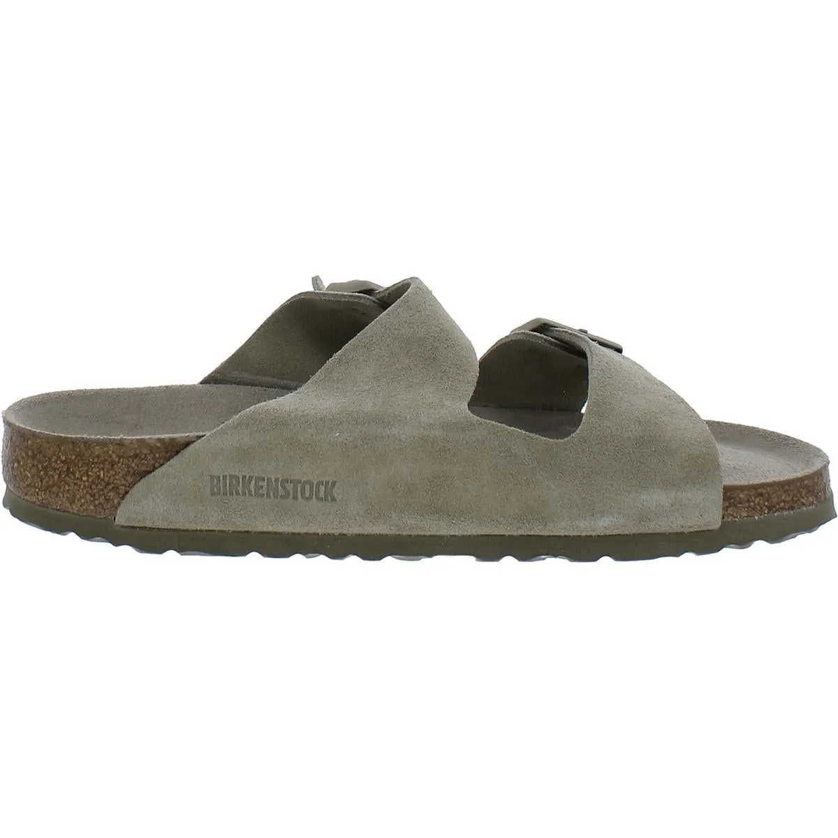 Arizona BS Womens Suede Buckle Slide Sandals