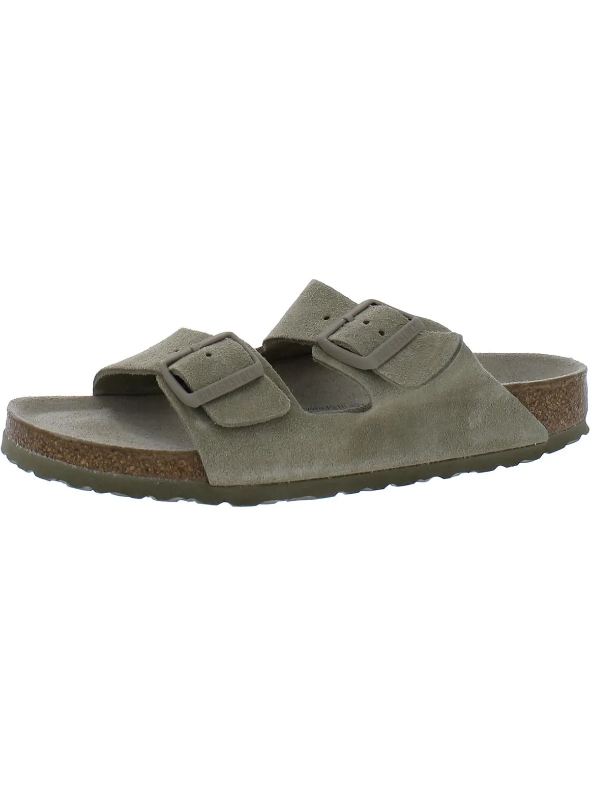 Arizona BS Womens Suede Buckle Slide Sandals