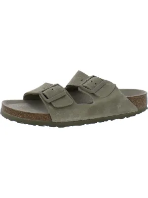 Arizona BS Womens Suede Buckle Slide Sandals