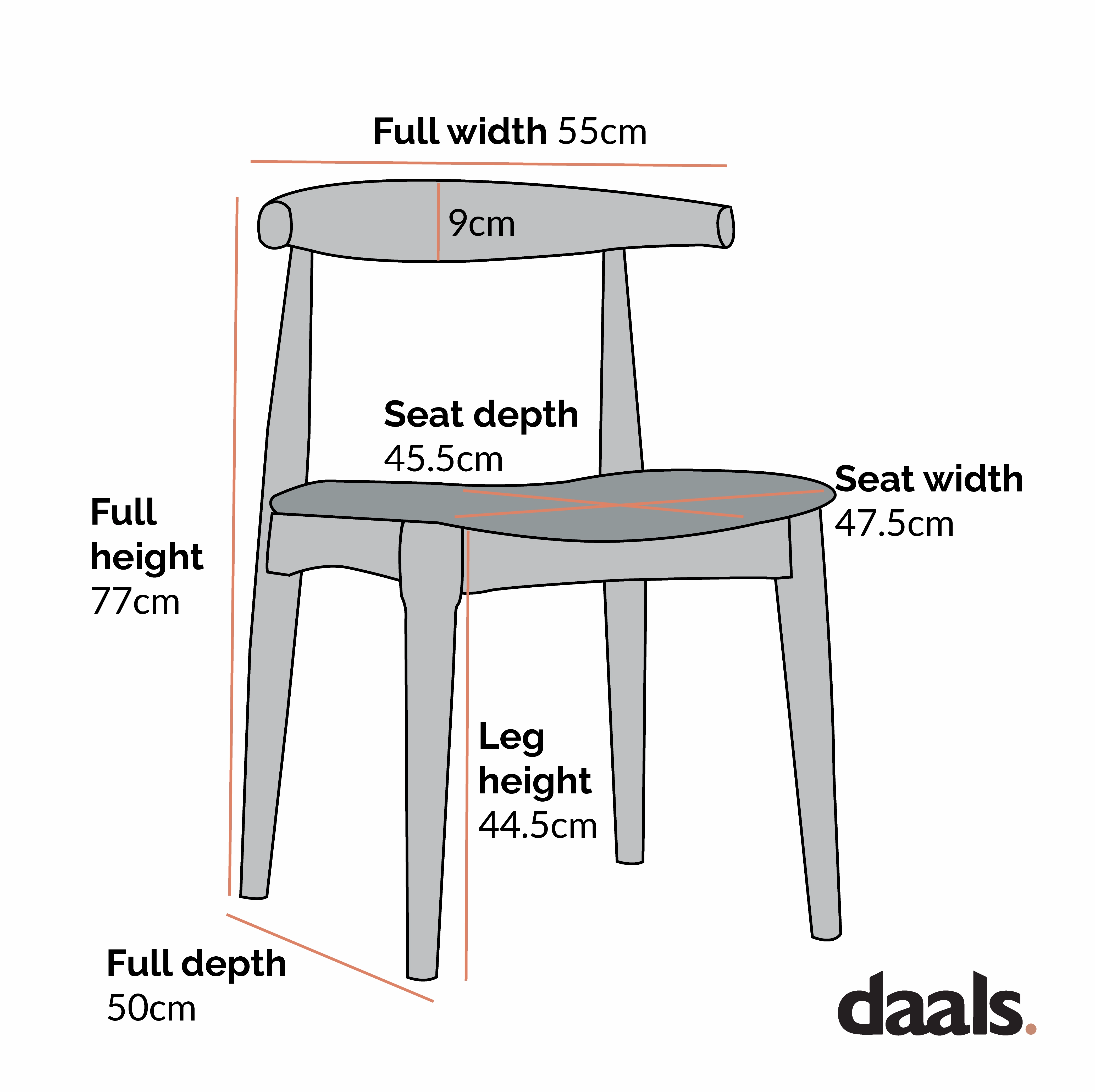 Arley Set of 2 Beech Wood Dining Chairs, Natural and Light Taupe Striped