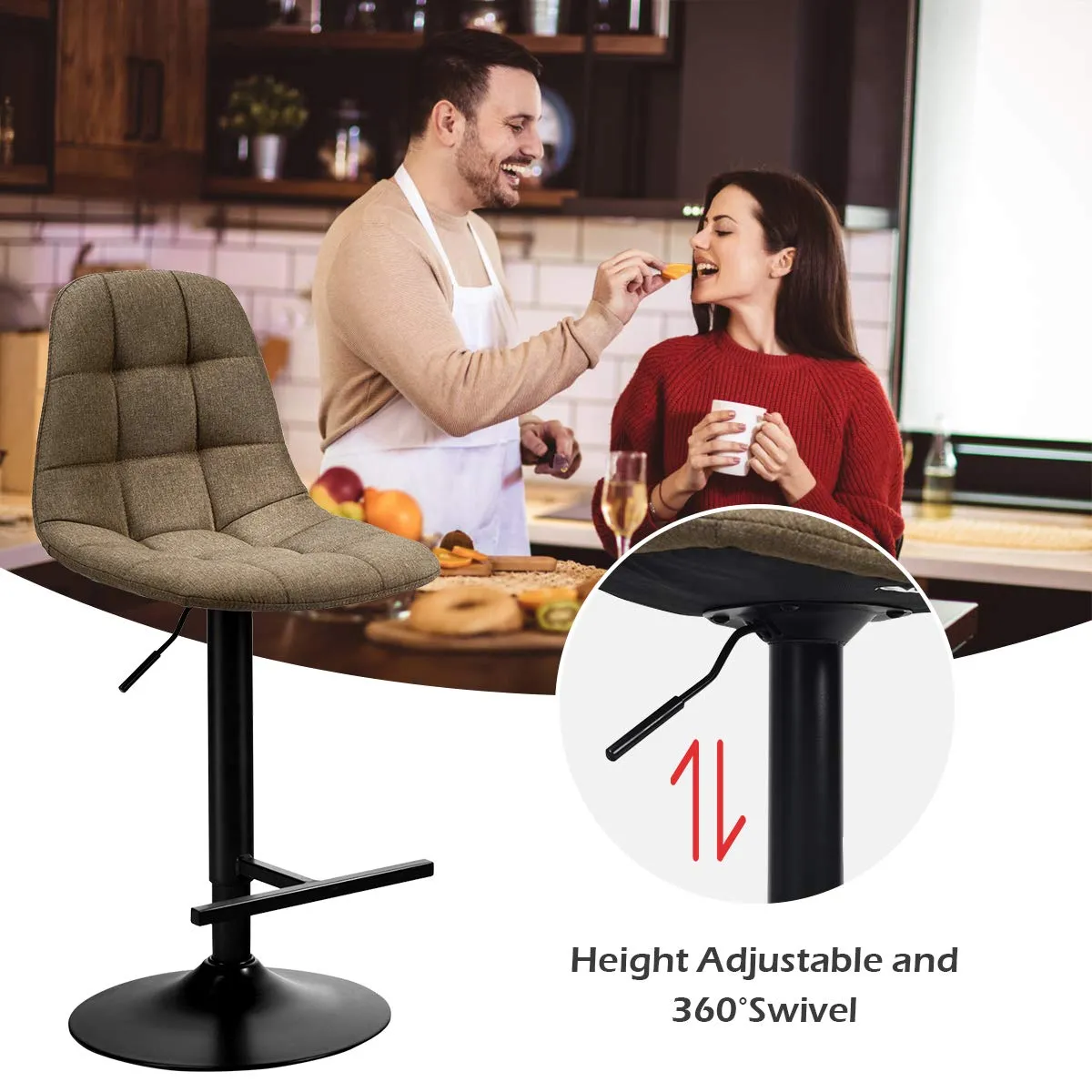 Armless Counter Height Chairs for Kitchen Dining Living Bistro Pub