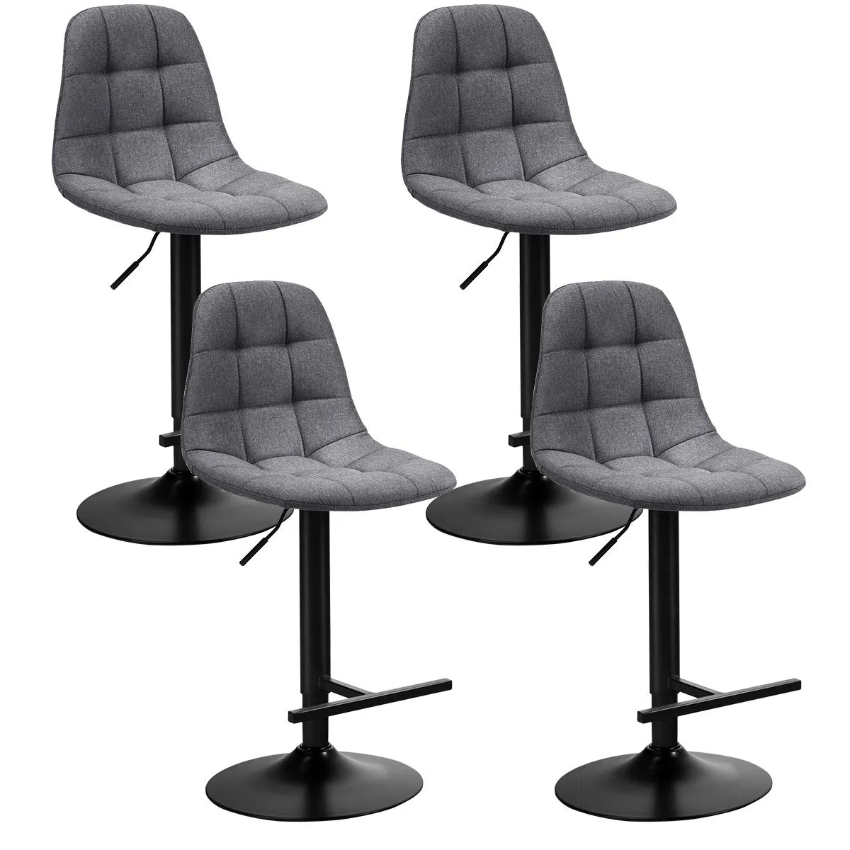 Armless Counter Height Chairs for Kitchen Dining Living Bistro Pub kitchen barstool, adjustable bar stool