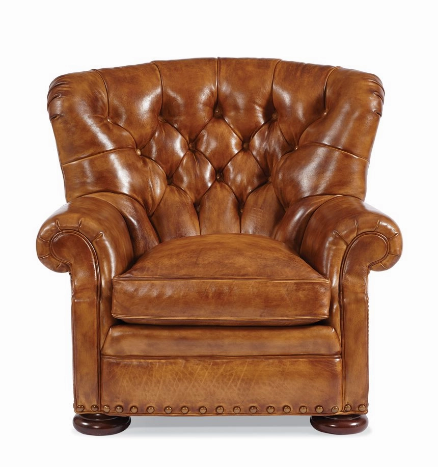 Artisan Leather Tufted Chair / Ottoman