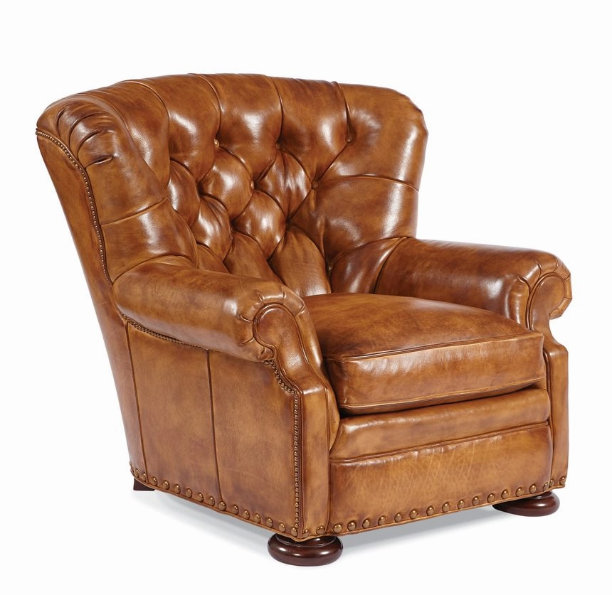 Artisan Leather Tufted Chair / Ottoman