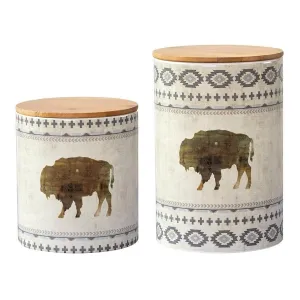 Ash & Ice Southwest Buffalo Canister Set kitchen utensils, spatula set