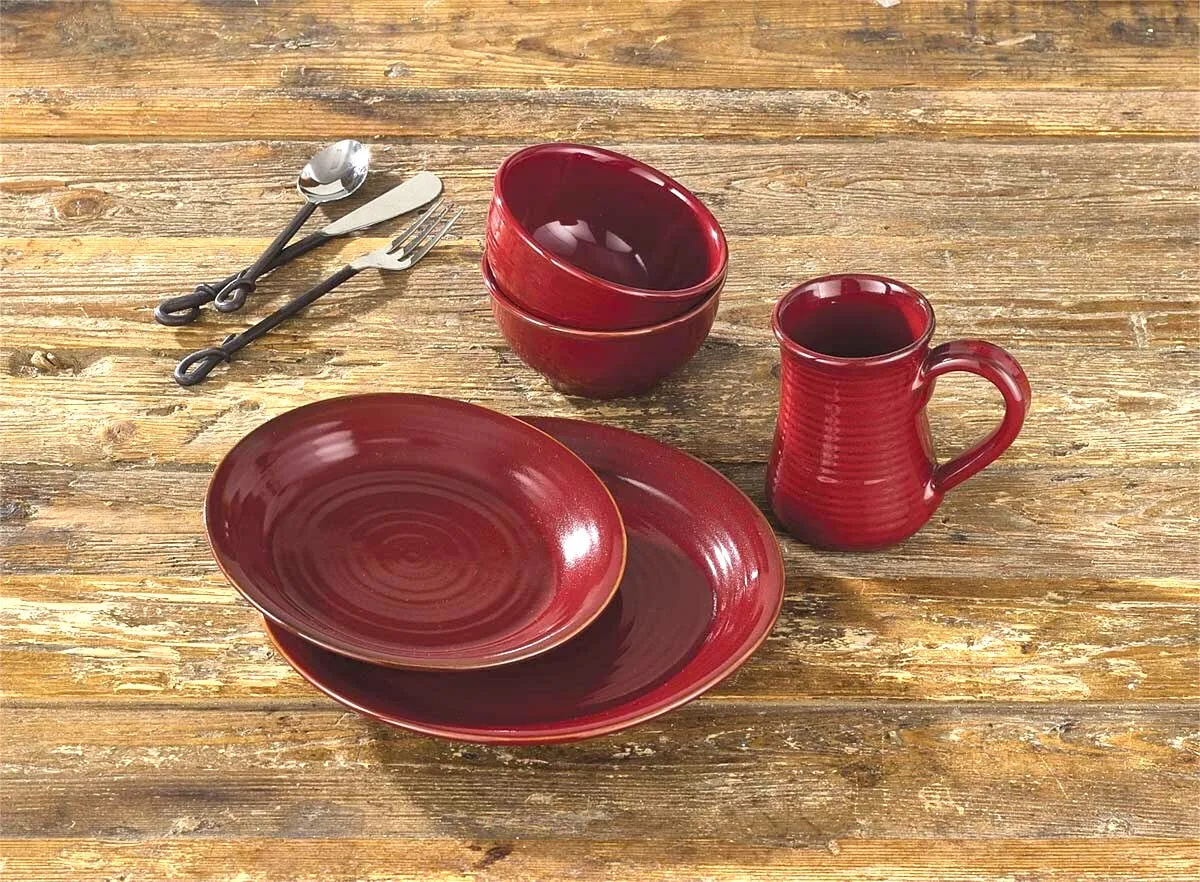 Aspen Red Dinnerware Collection
