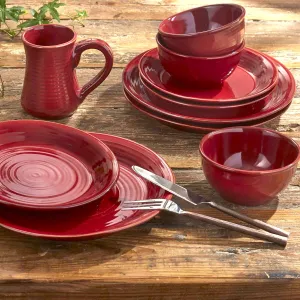 Aspen Red Dinnerware Collection toilet seat cover, slow close seat