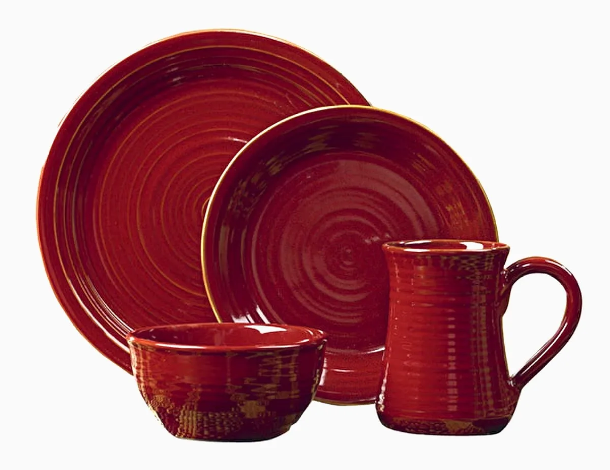 Aspen Red Dinnerware Collection