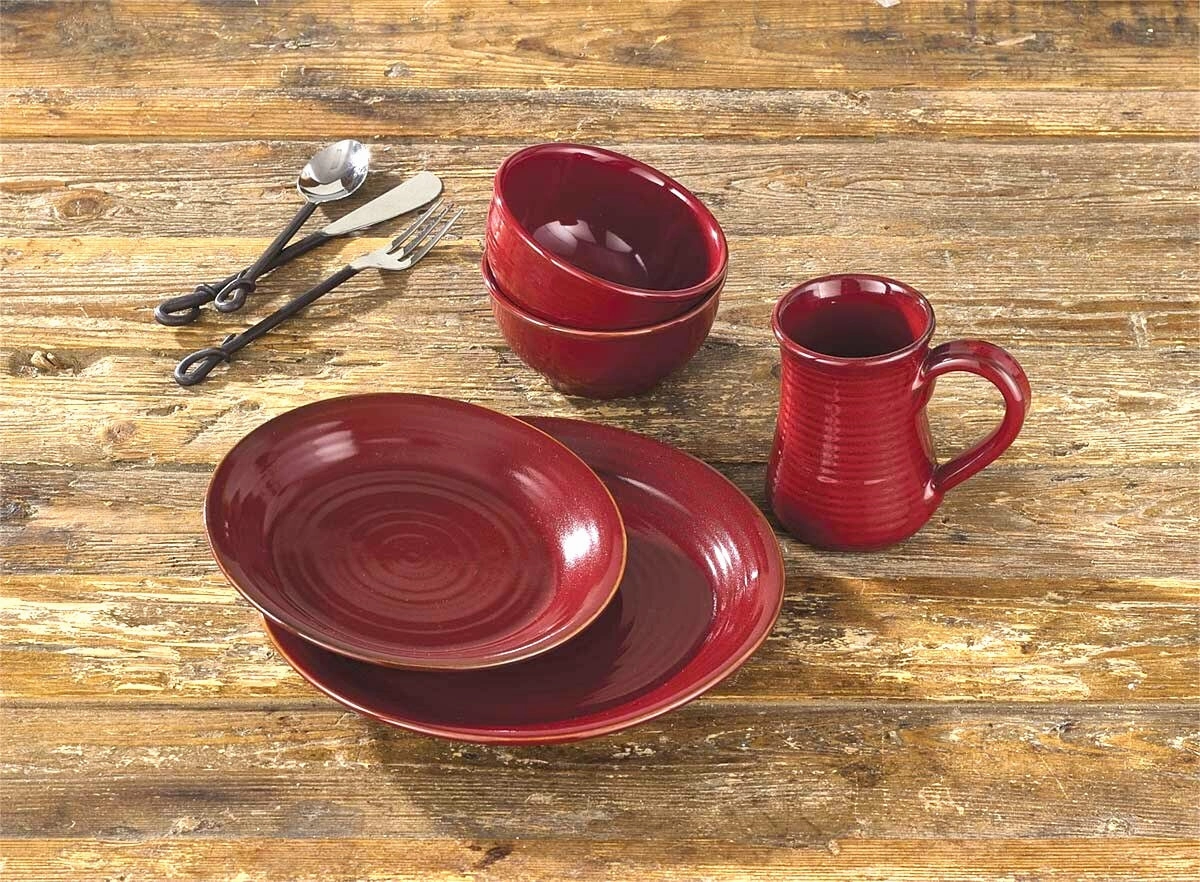 Aspen Red Dinnerware Collection