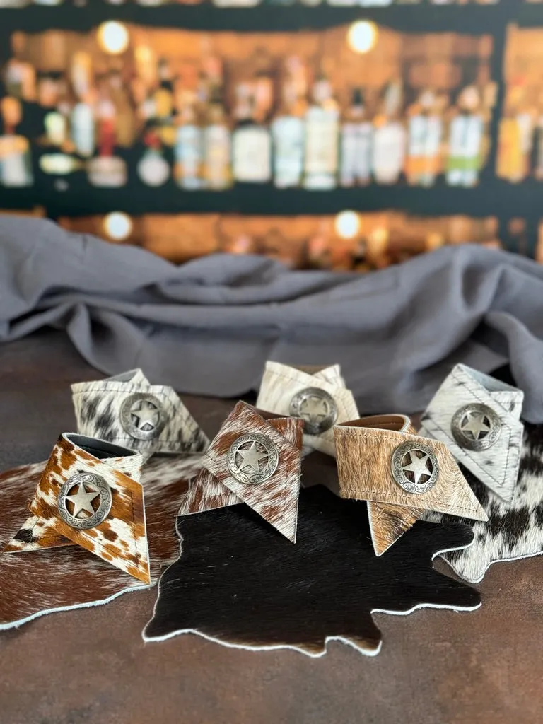 Assorted Cowhide Napkin Rings
