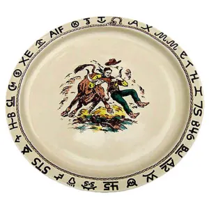 At The Ranch Cowboy & Brands Serving Plate toilet seat cover, slow close seat