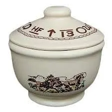 At The Ranch Cowboys & Brands China Sugar Pot