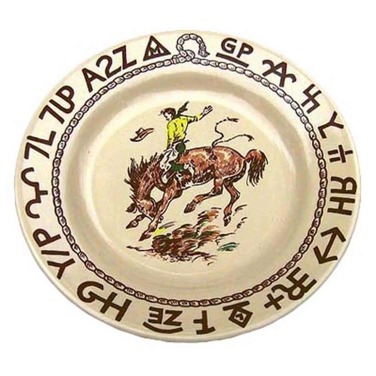 At The Ranch Cowboys & Brands Dessert Plates toilet seat cover, slow close seat