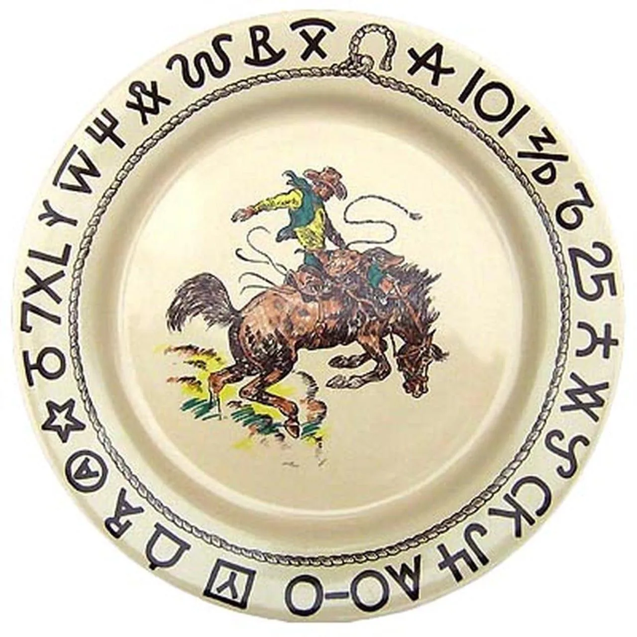 At The Ranch Cowboys & Brands Dinner Plates toilet seat cover, slow close seat