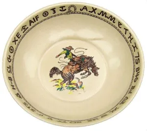 At The Ranch Cowboys & Brands Round Serving Bowl toilet seat cover, slow close seat