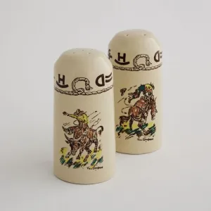 At The Ranch Cowboys & Brands Salt & Pepper Shakers toilet seat cover, slow close seat