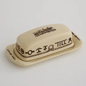 At The Ranch Western Butter  Dish toilet seat cover, slow close seat