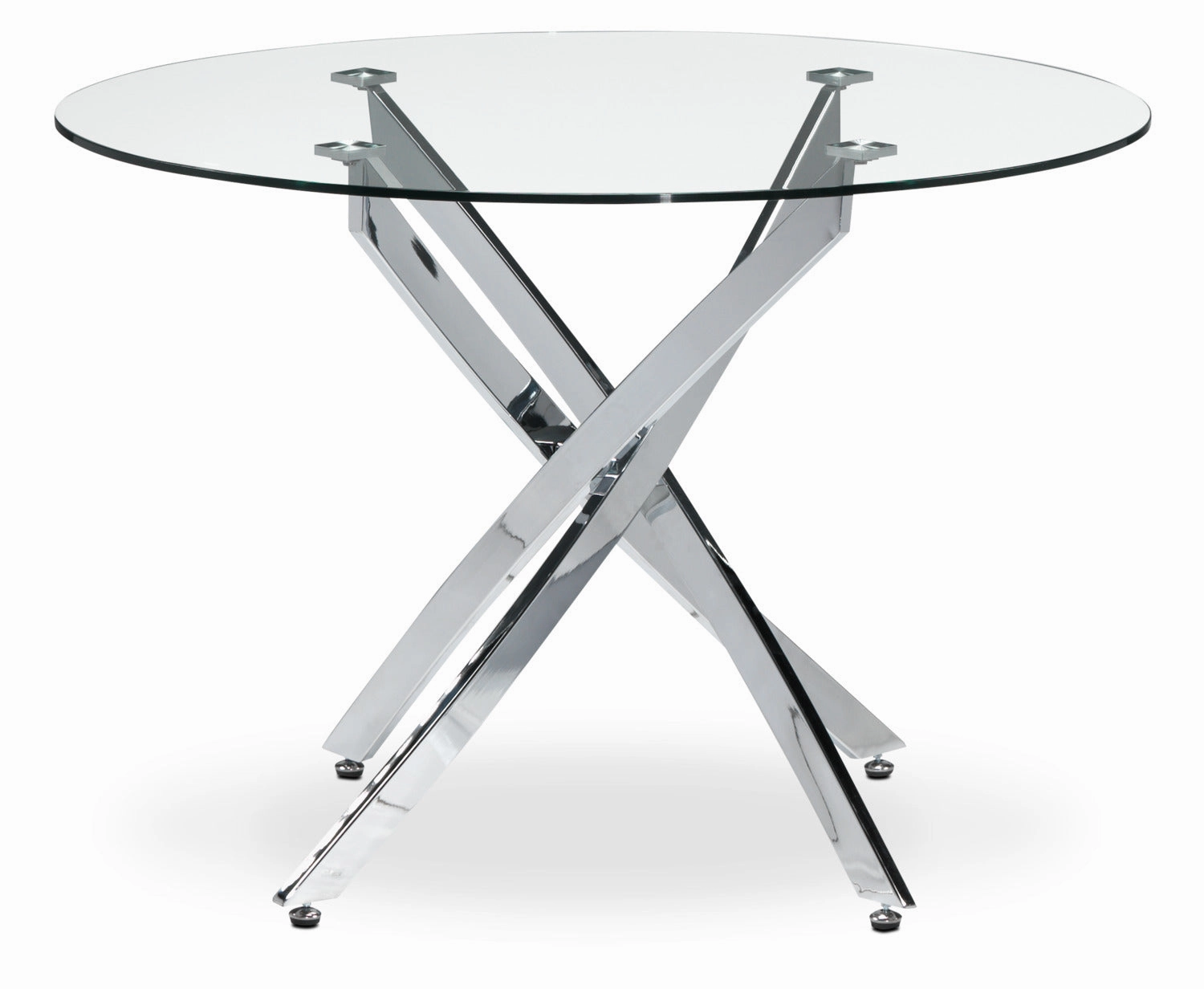 Atlantis 5-Piece Dinette Set - Chrome and Black