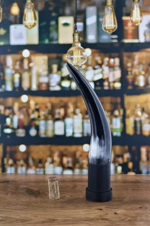 Aubrac Cattle Horn Pepper Mill shower curtain, waterproof liner