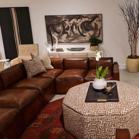 Austin Lux Leather Sectional