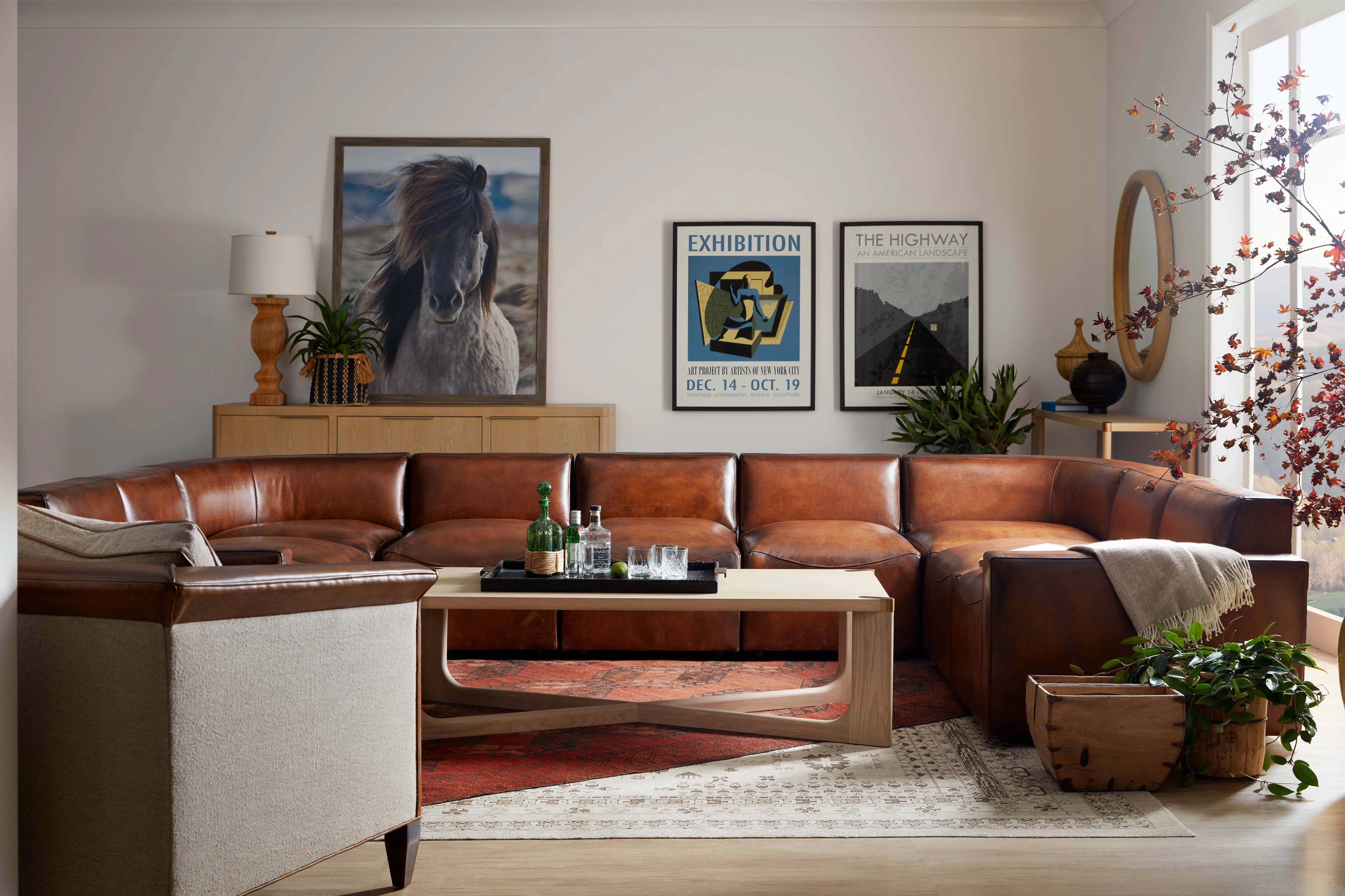 Austin Lux Leather Sectional