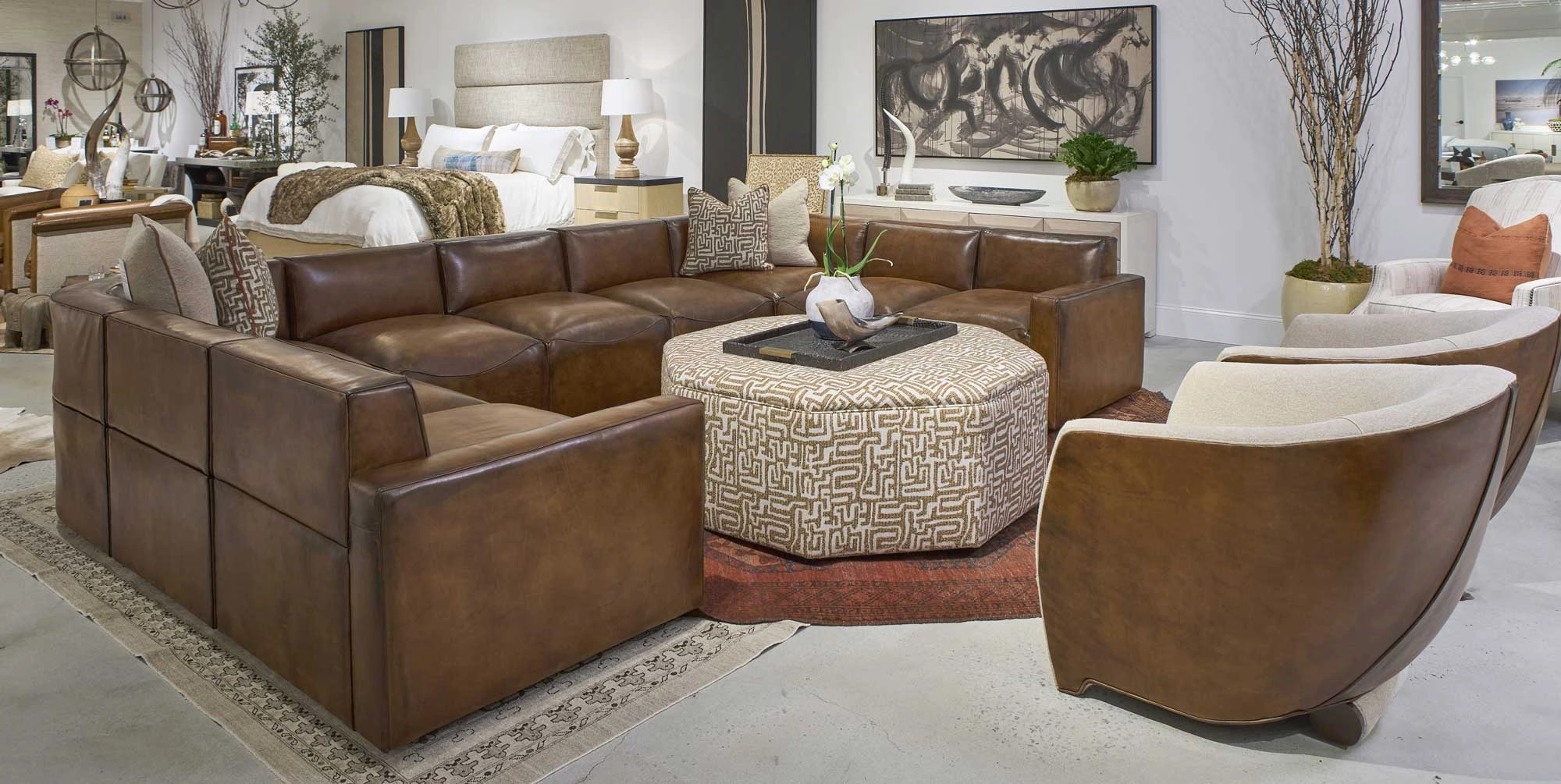 Austin Lux Leather Sectional
