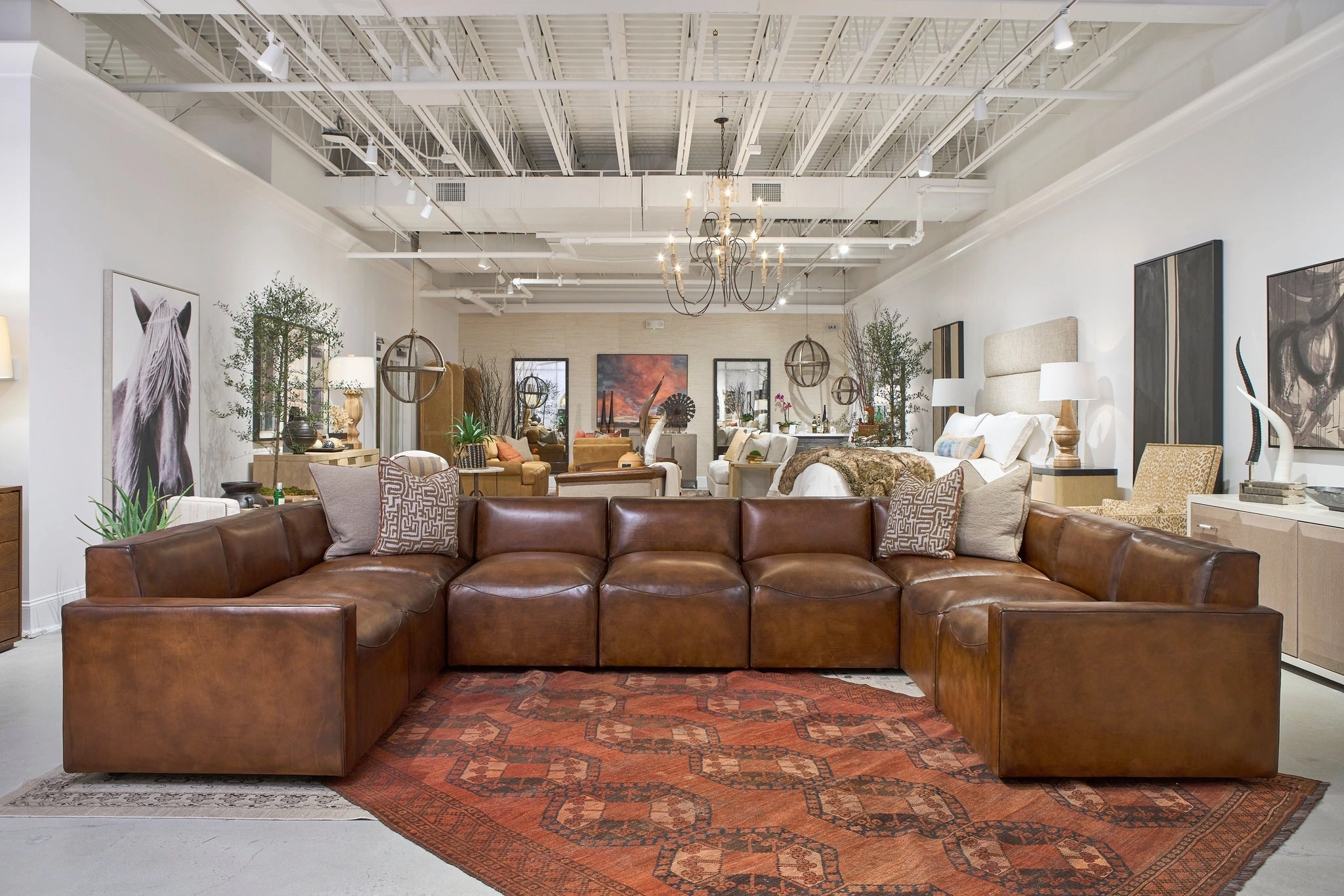 Austin Lux Leather Sectional