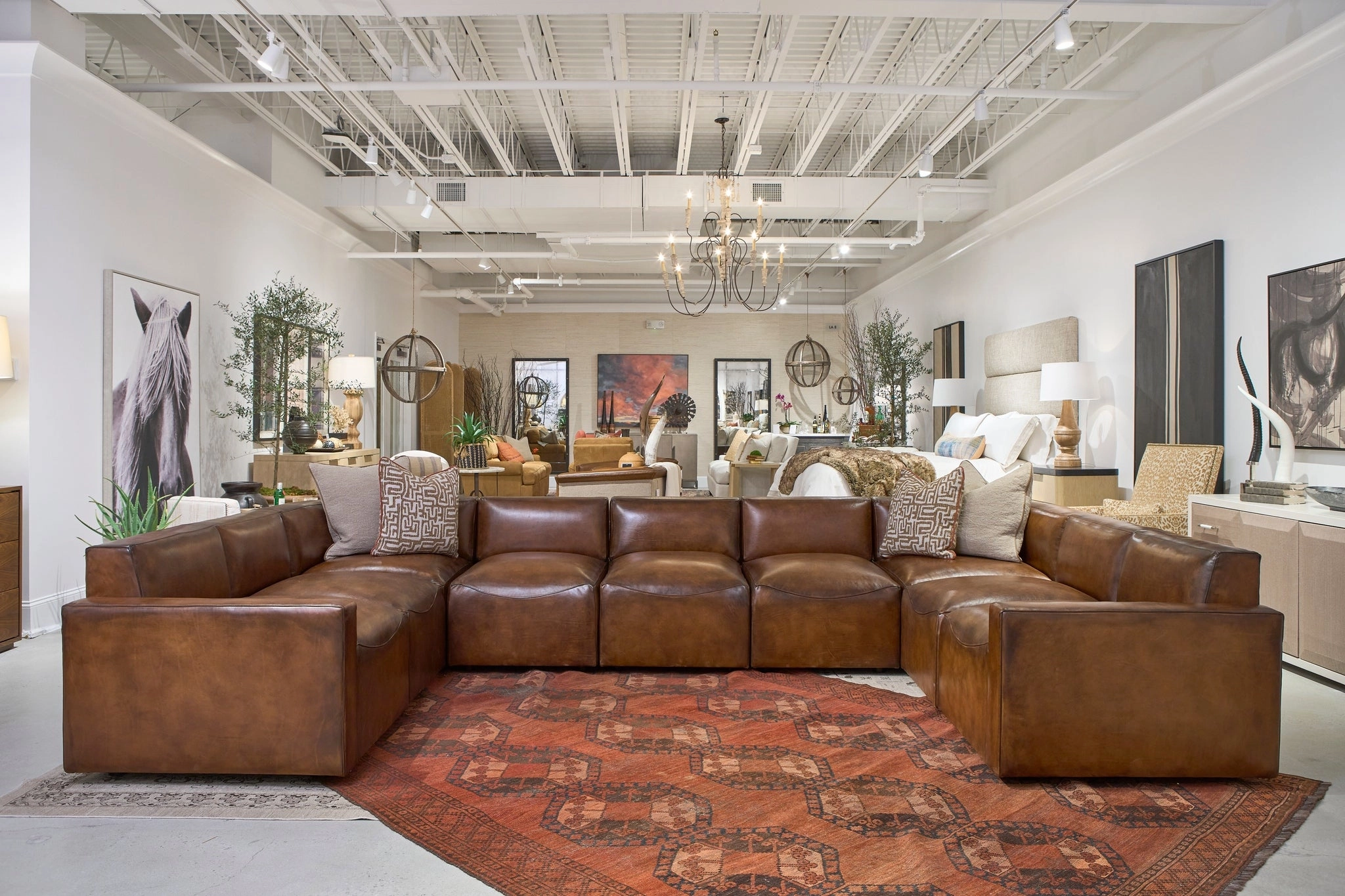 Austin Lux Leather Sectional