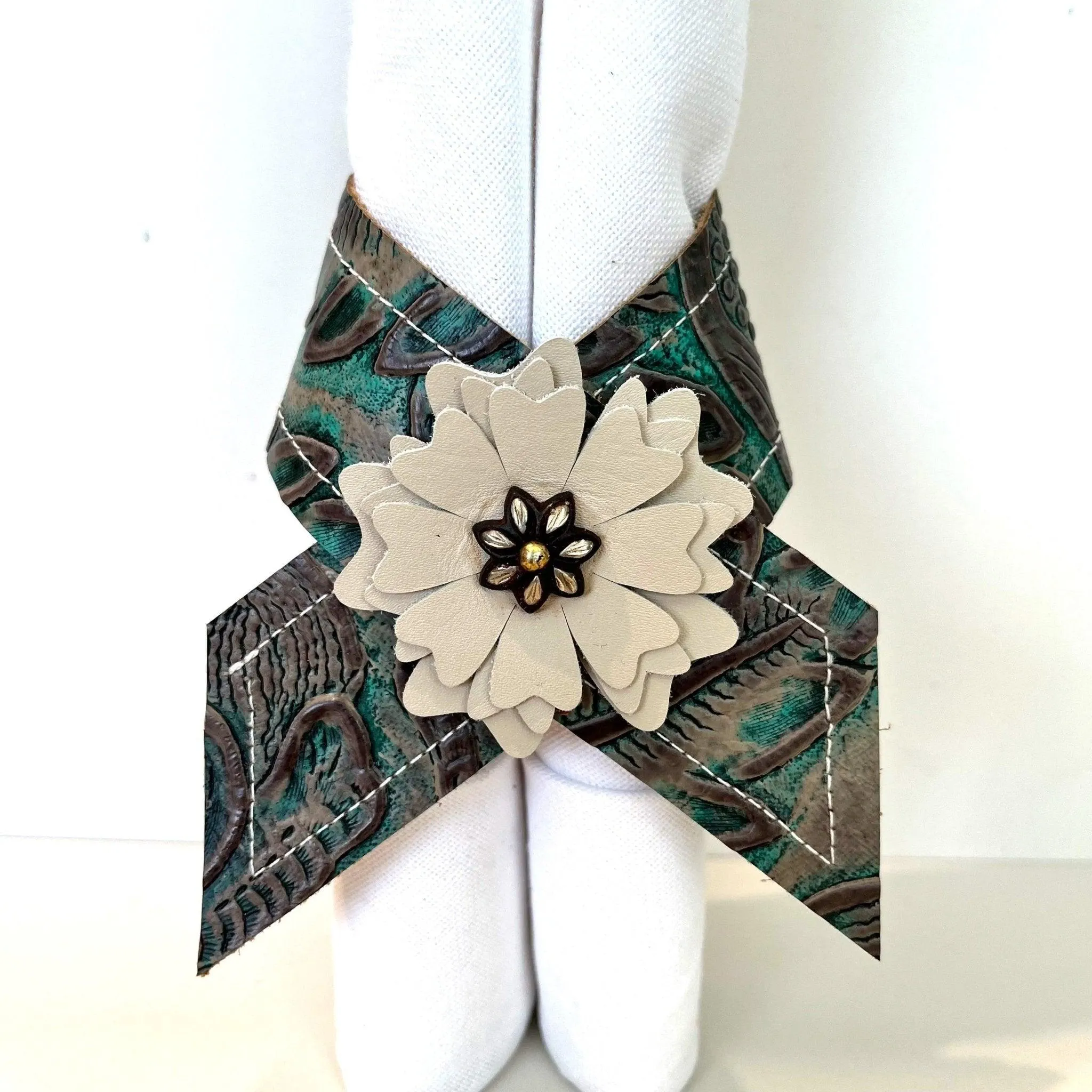 Autumn Turquoise Leather Napkin Rings 4-pc toilet seat cover, slow close seat