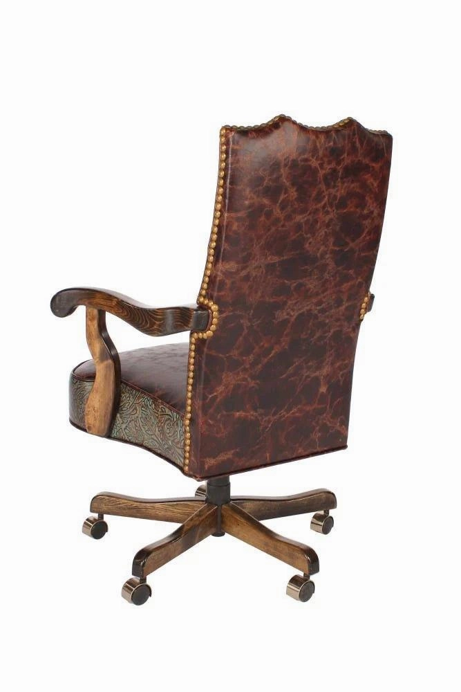 Autumn Turquoise Western Office Chair