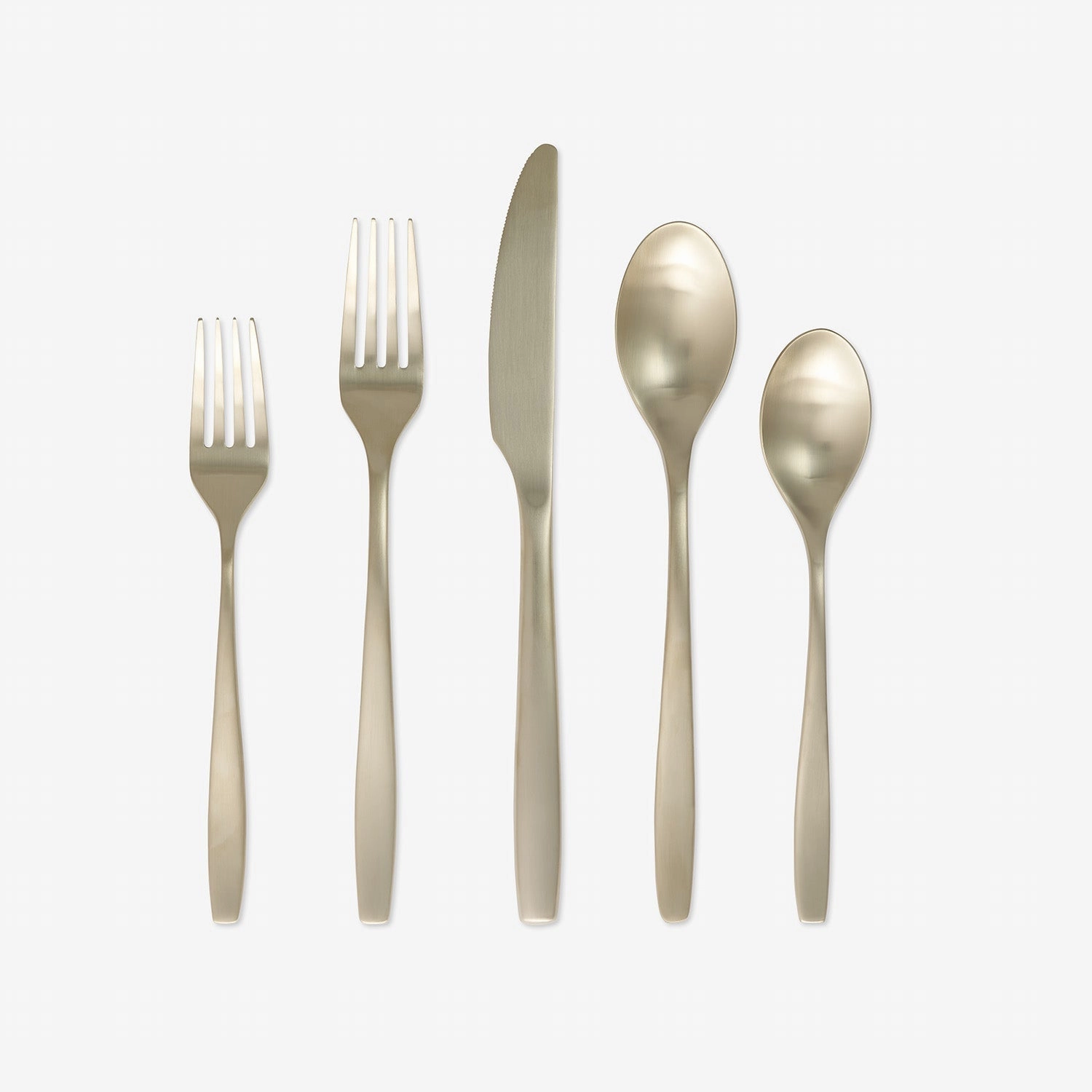 Averie Champagne Satin 20 Piece Flatware Set