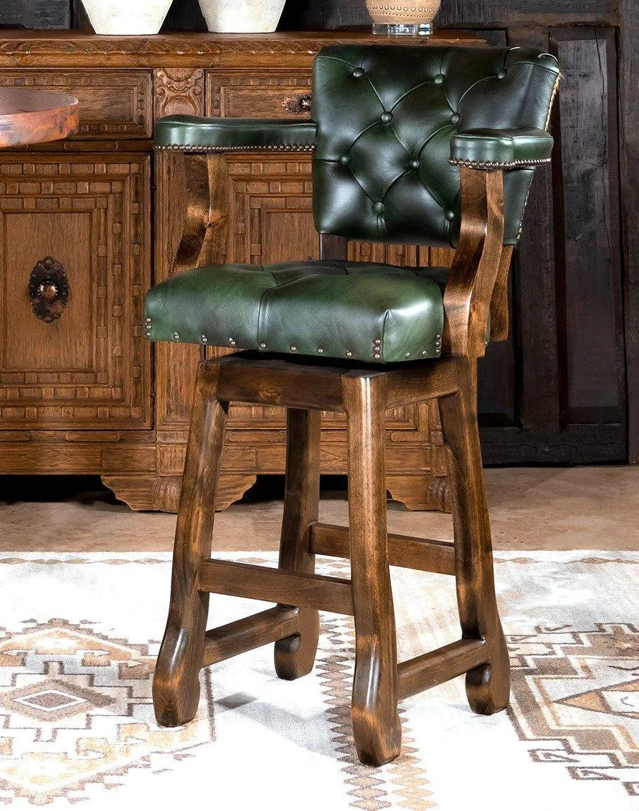 Axis & Olive Swivel Western Bar Chair
