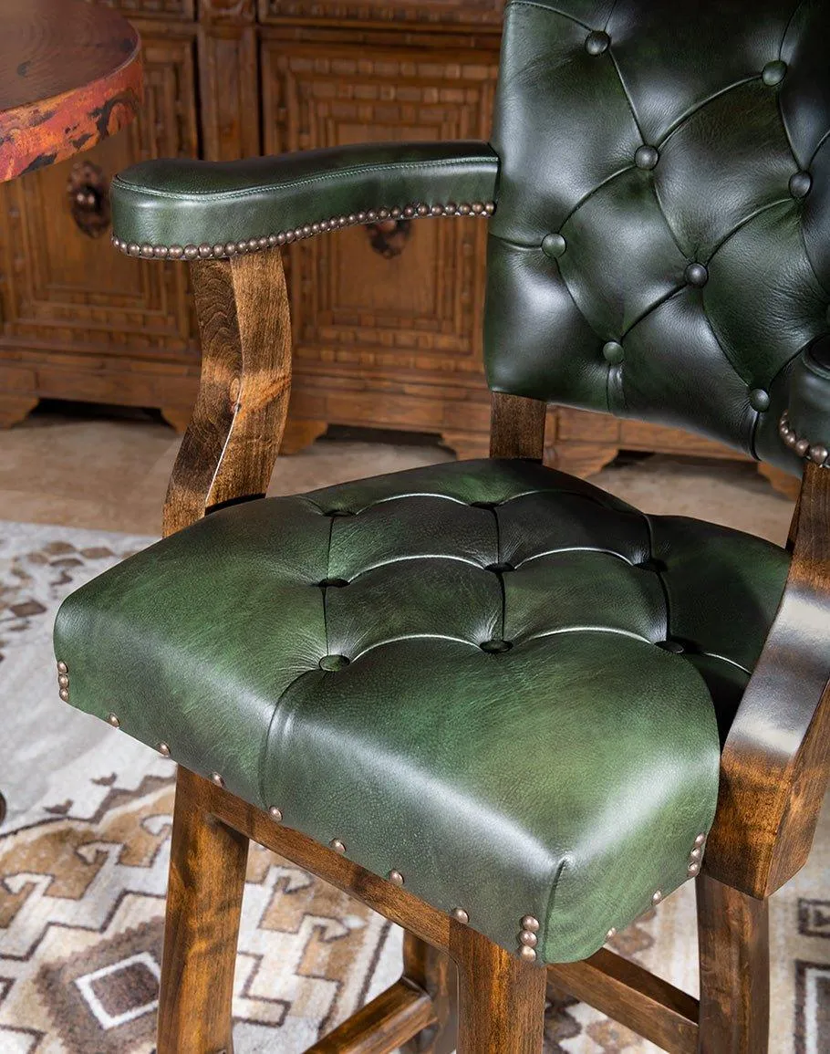 Axis & Olive Swivel Western Bar Chair