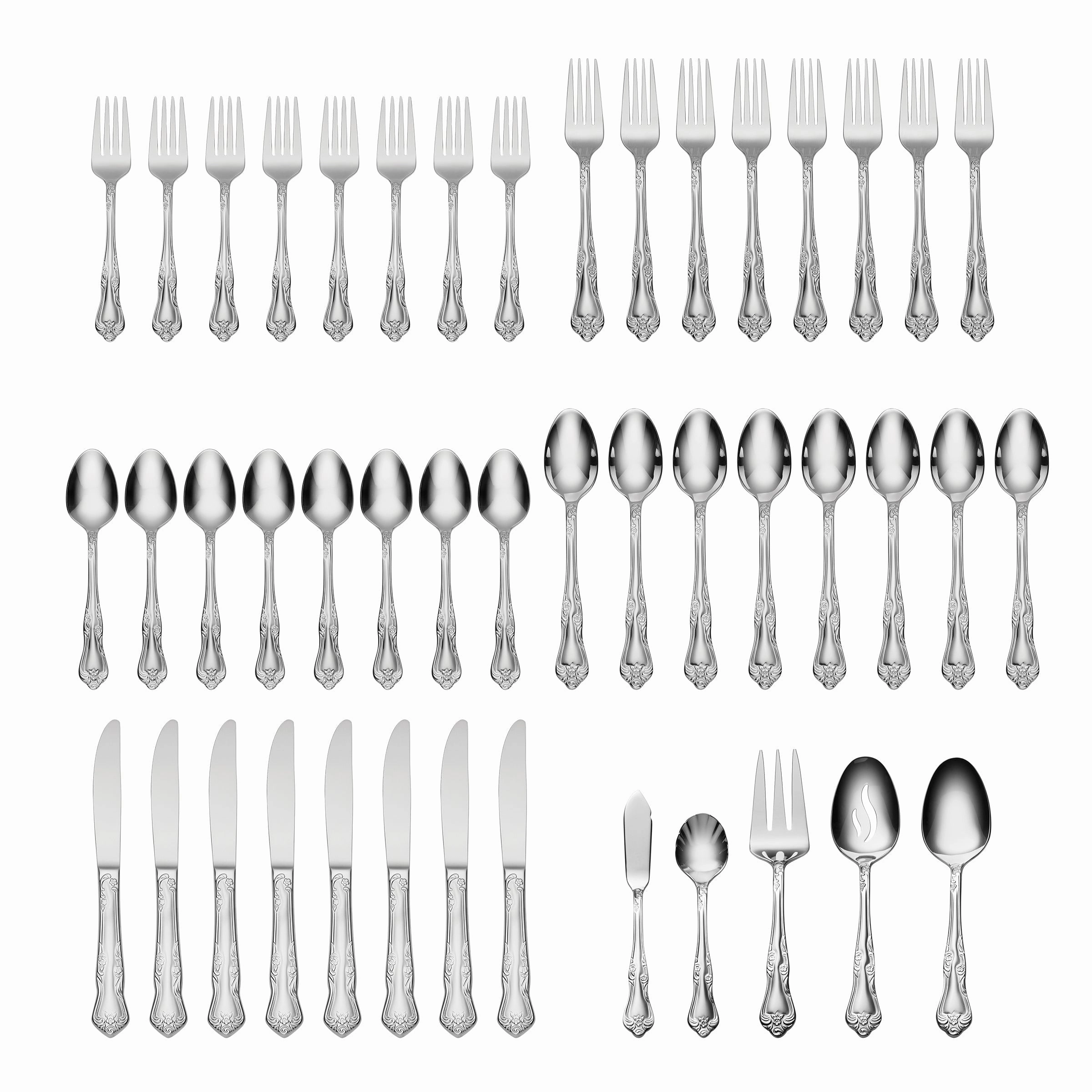 Azalea 45 Piece Flatware Set