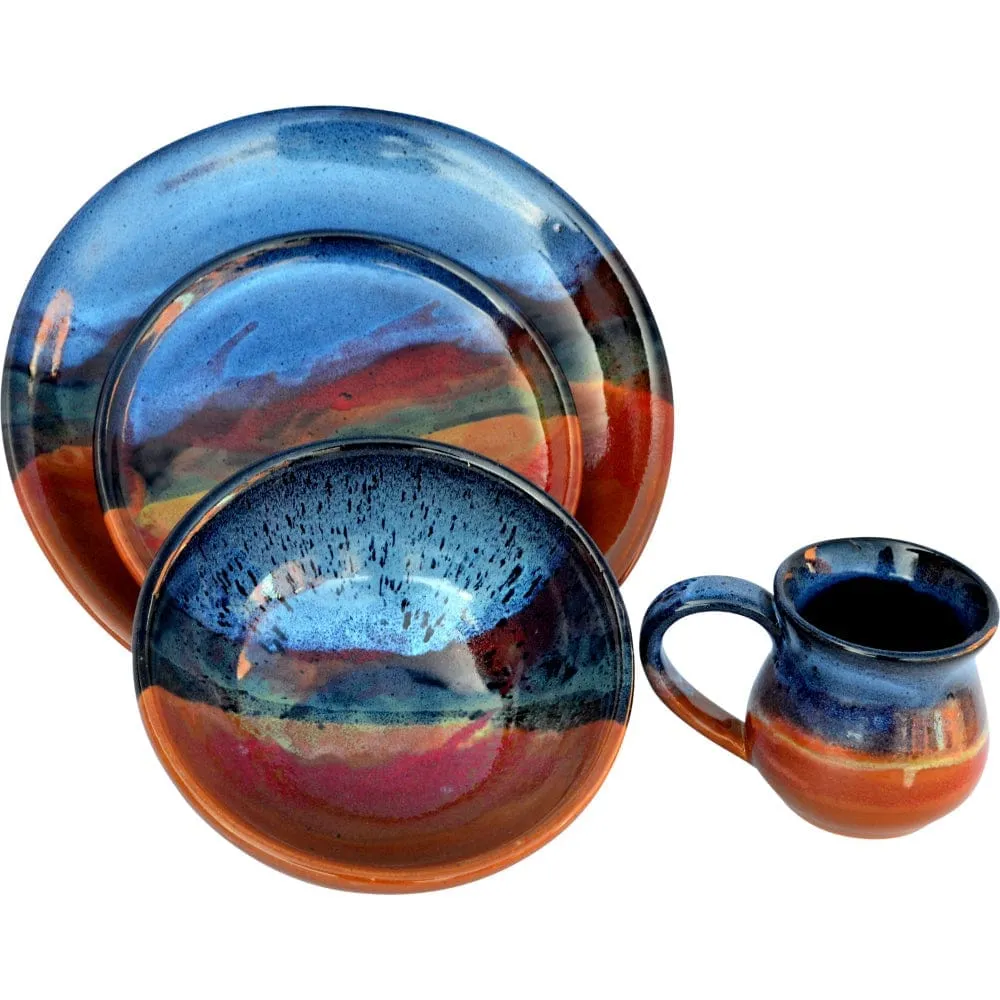 Azul Scape Handmade Dinnerware - Plain