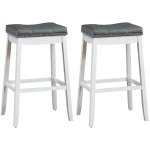 Backless Counter Stool with Footrest, Soft Seat Cushion kitchen barstool, adjustable bar stool