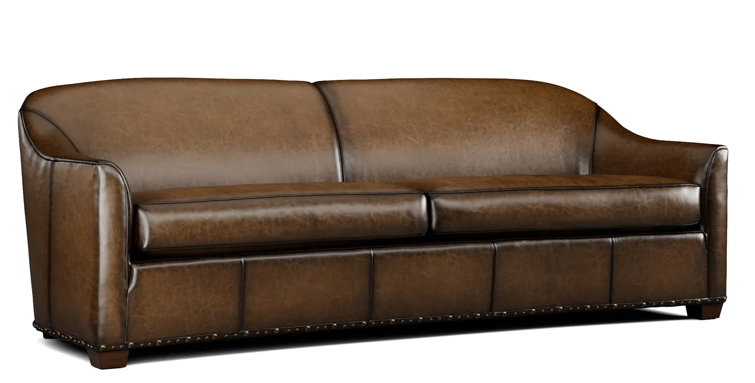 Bana Buff Custom Leather Sofa