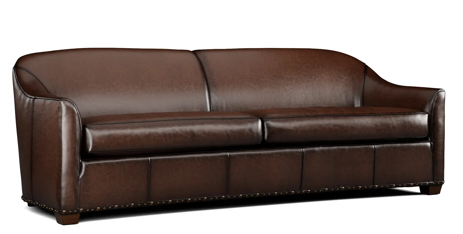 Bana Buff Custom Leather Sofa