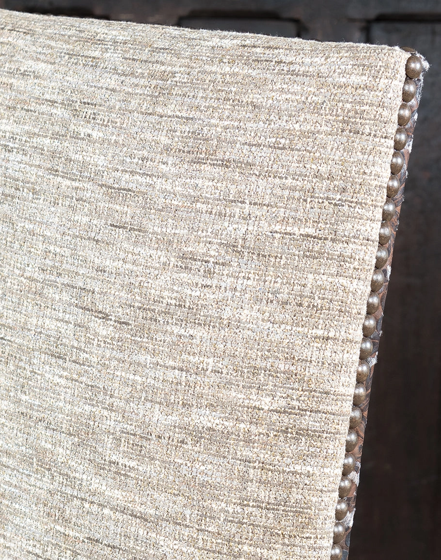 Barley Tweed and Leather Dining Chair