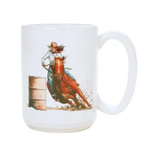 Barrel Racing Art Coffee Mug toilet seat cover, slow close seat