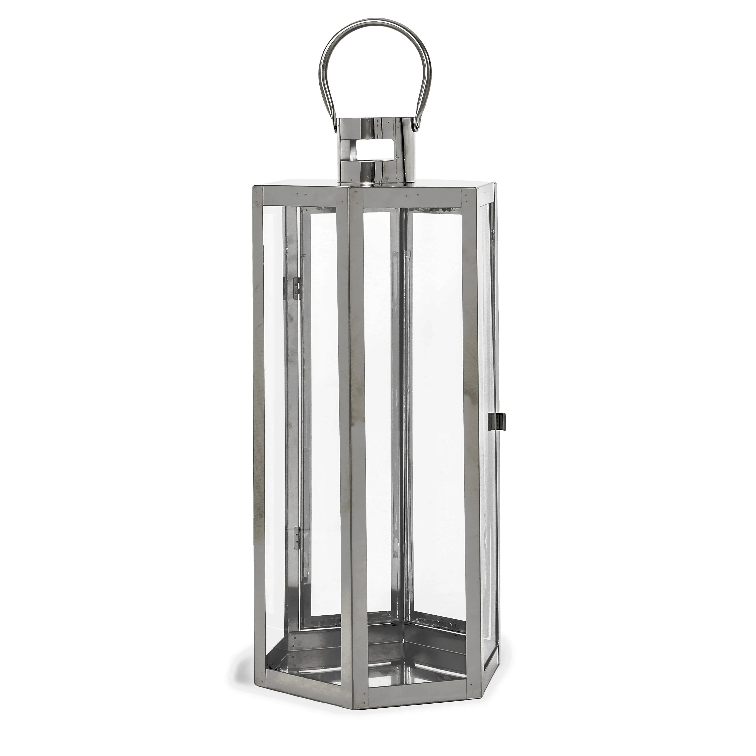 Baton Outdoor 23" Modern Stainless Steel Lantern