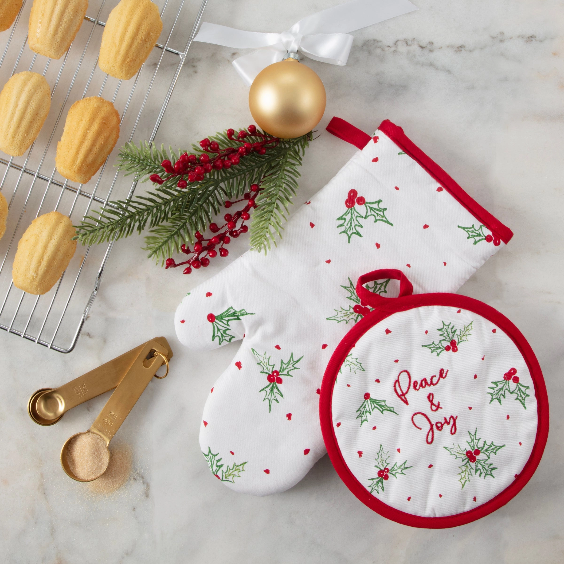 Bayberry 2-Piece Oven Mitt & Pot Holder Set
